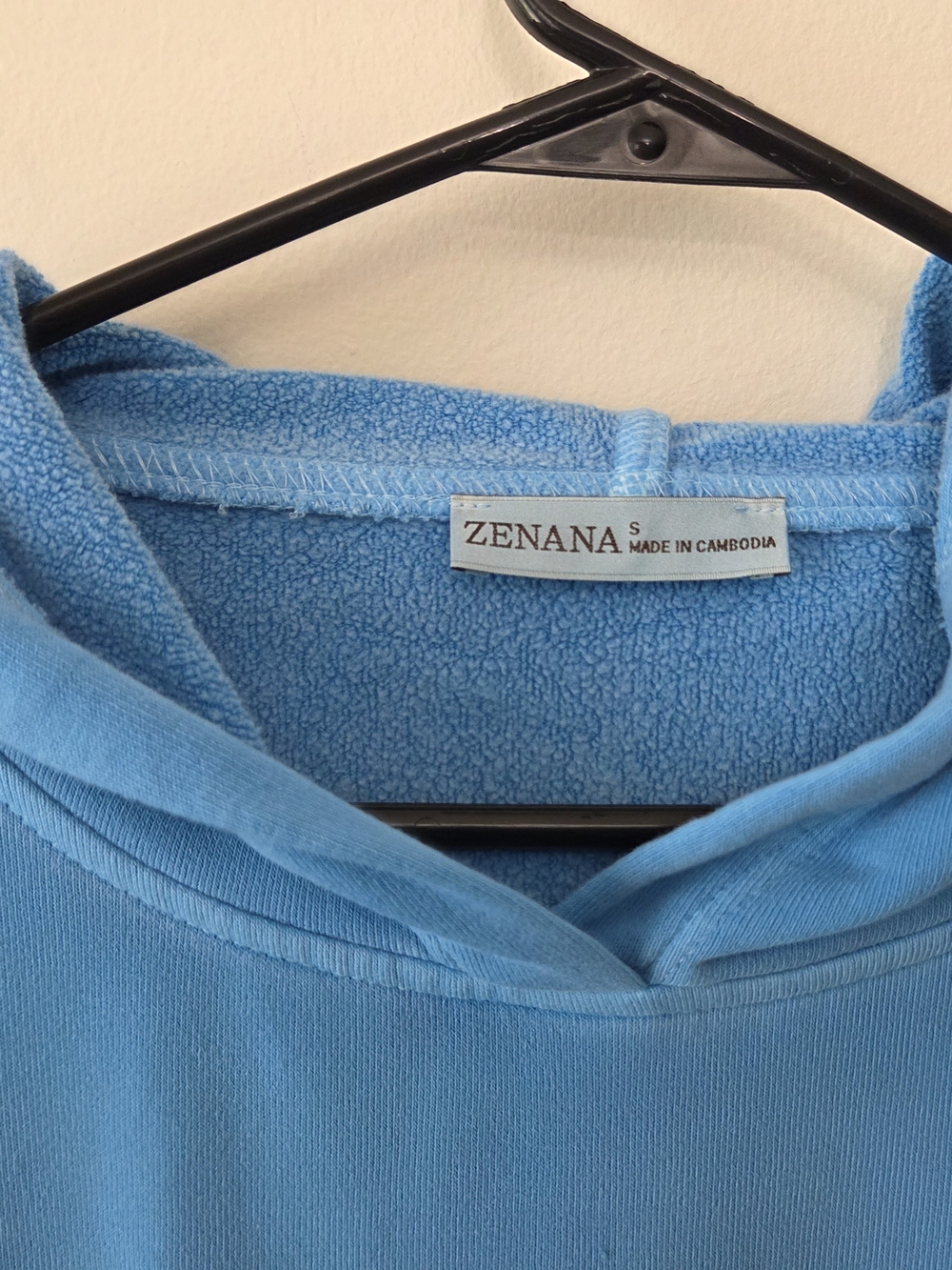 Zenana Soft Fleece Pigment Dyed Kangaroo Pocket Hoodie-Size Small - Picture 3 of 10